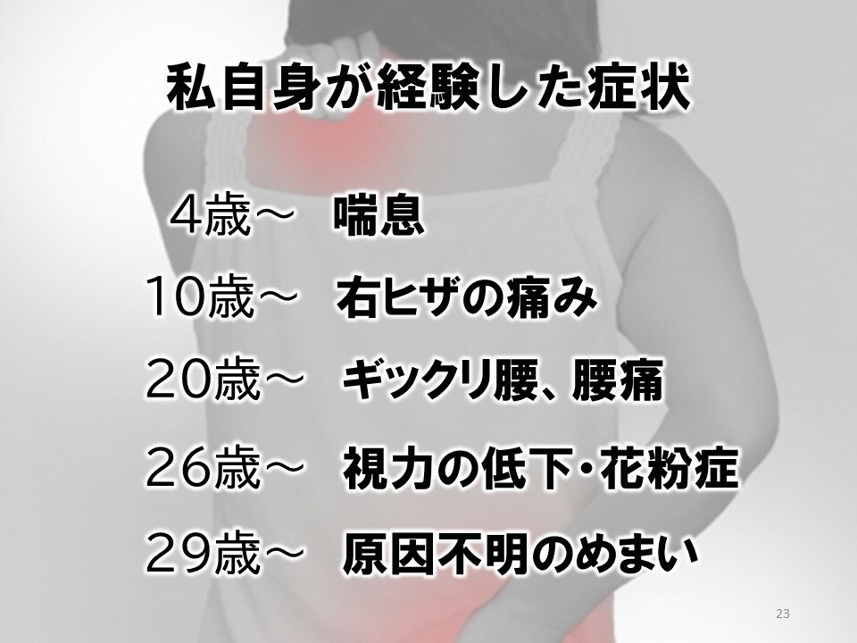 腰痛　坐骨神経痛　狭窄症　肩こり